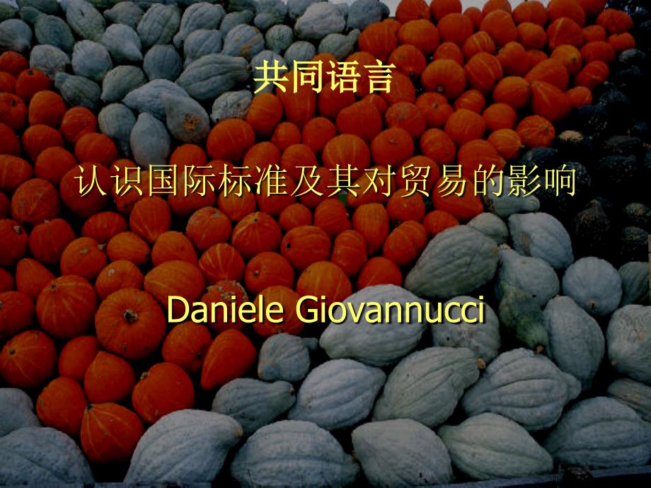 课件共同语言认识国际标准及其对贸易的影响DanieleGiovannucci_第1页