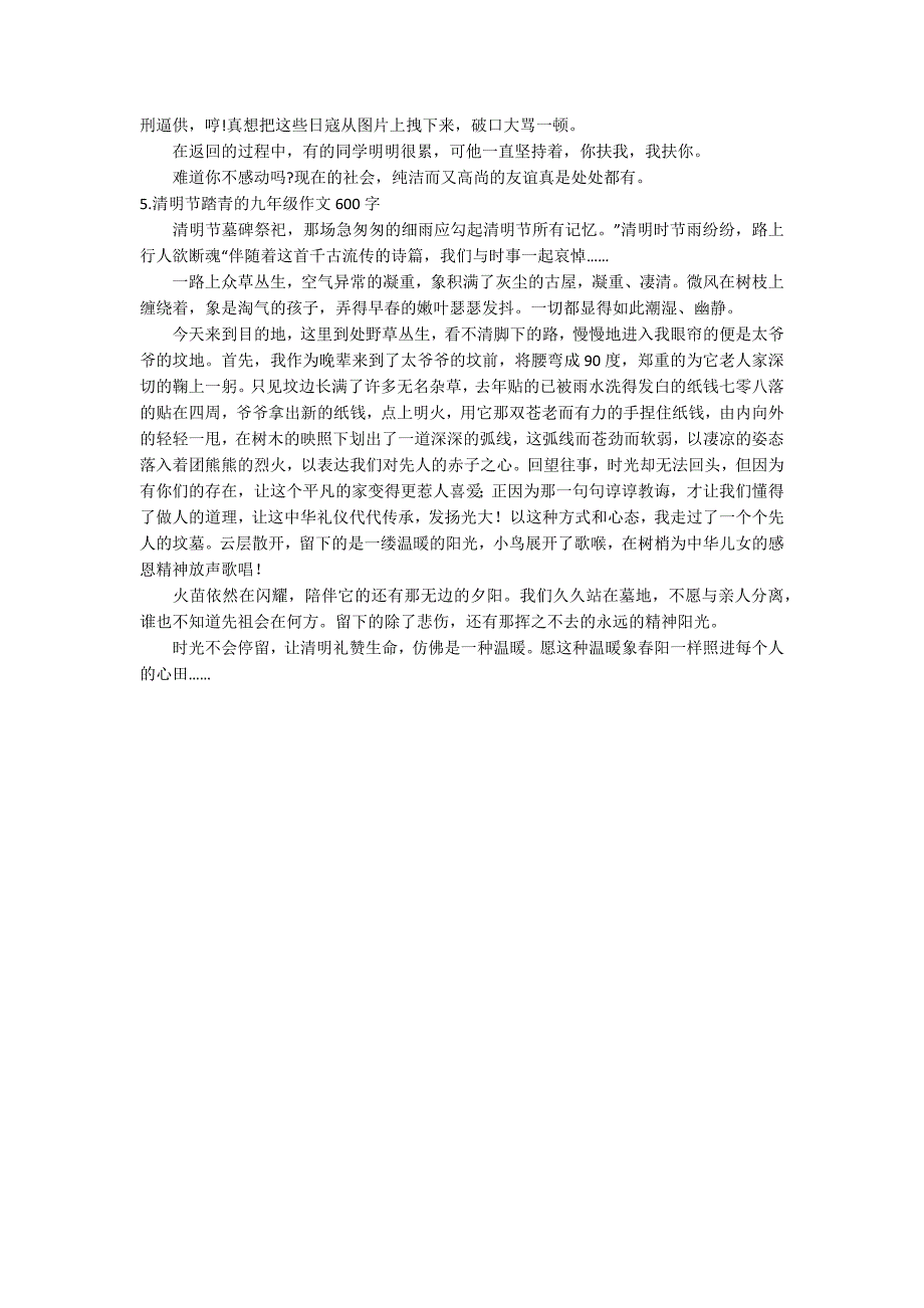 清明节踏青的九年级作文600字_第3页