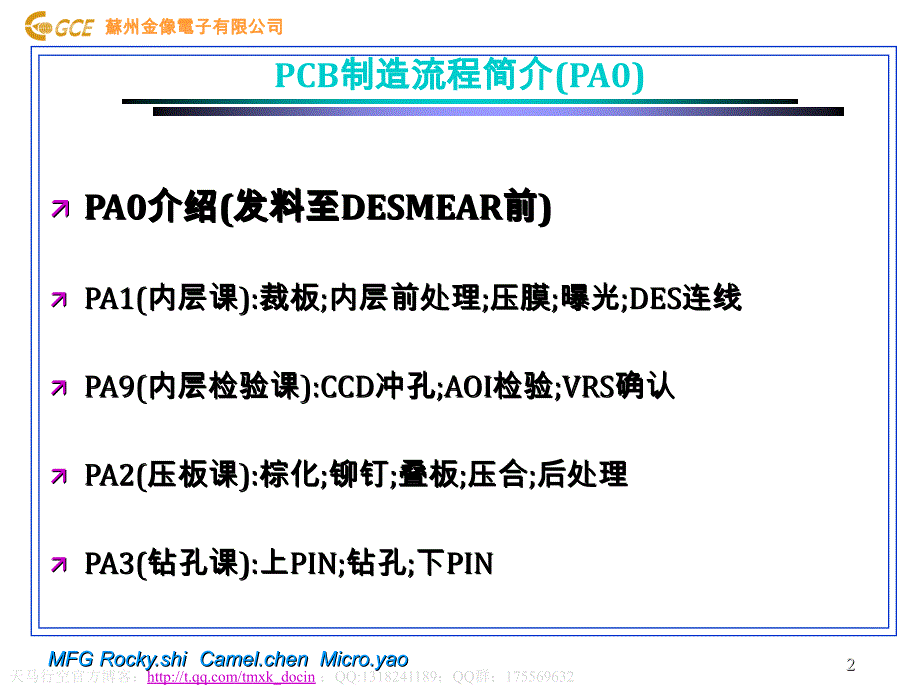 xx电子有限公司pcb生产制程介绍与质量控制点的设置_第2页