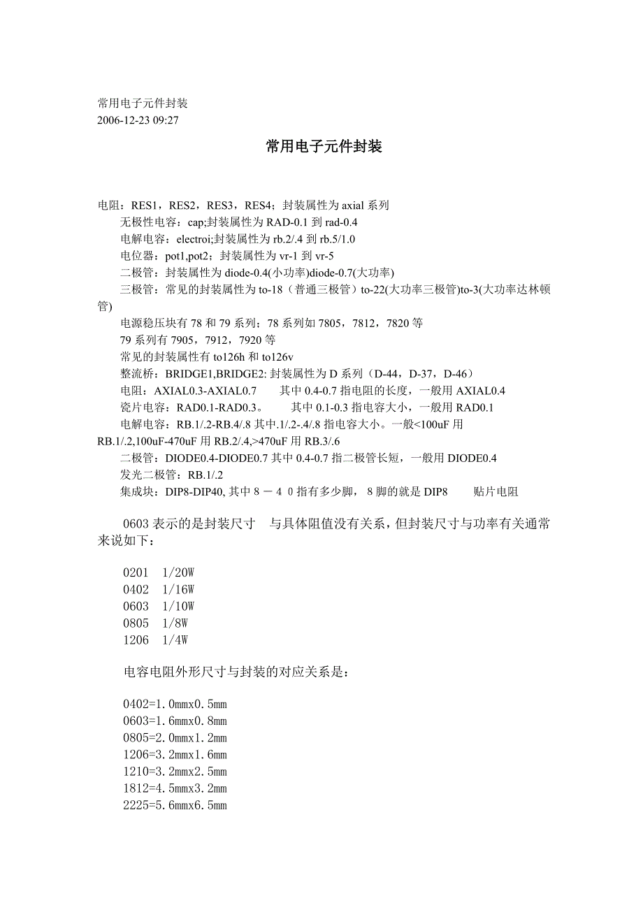 protel99快捷键大全及常用电子元件封装.doc_第3页