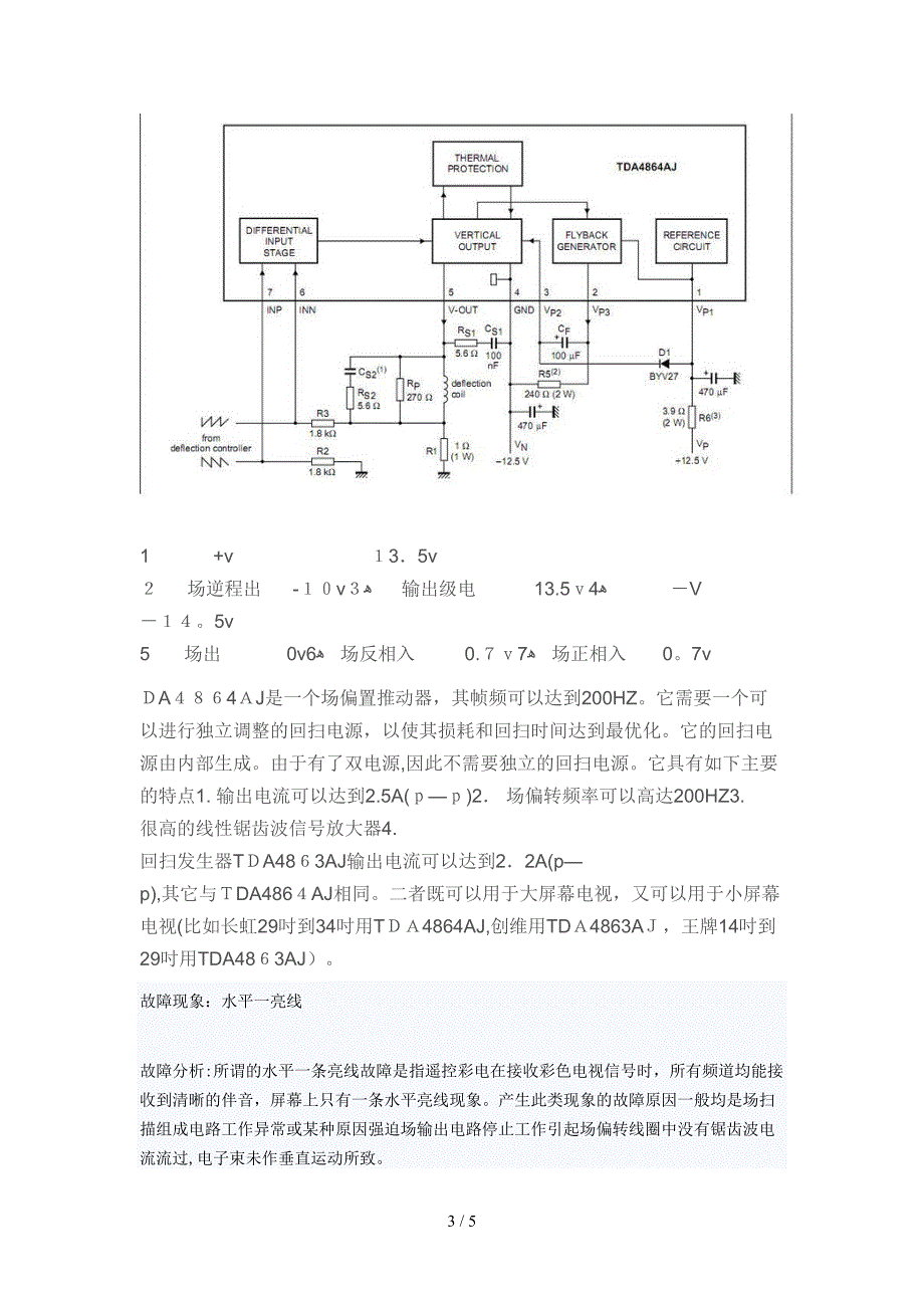 对于水平一条亮线故障_第3页