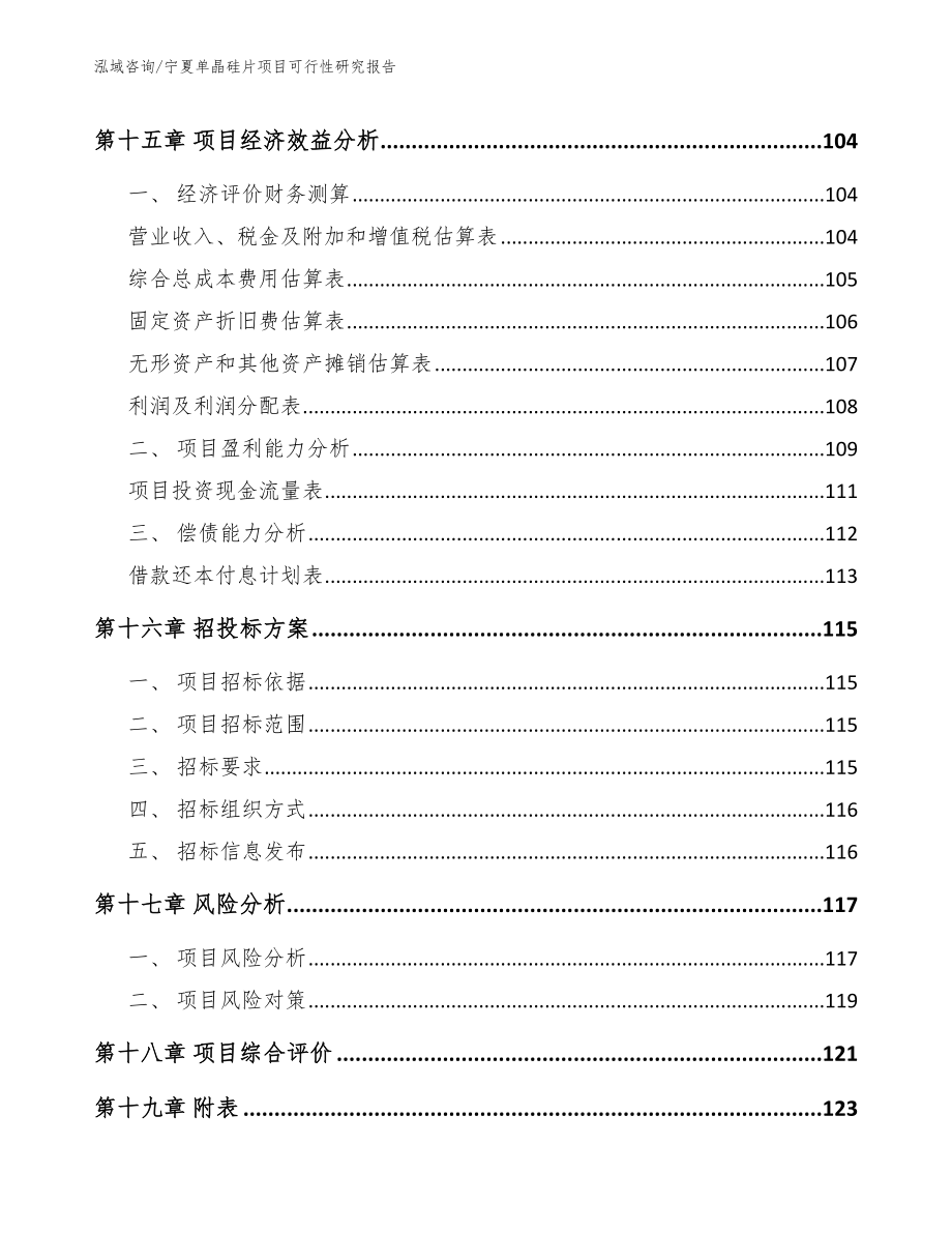 宁夏单晶硅片项目可行性研究报告参考模板_第5页