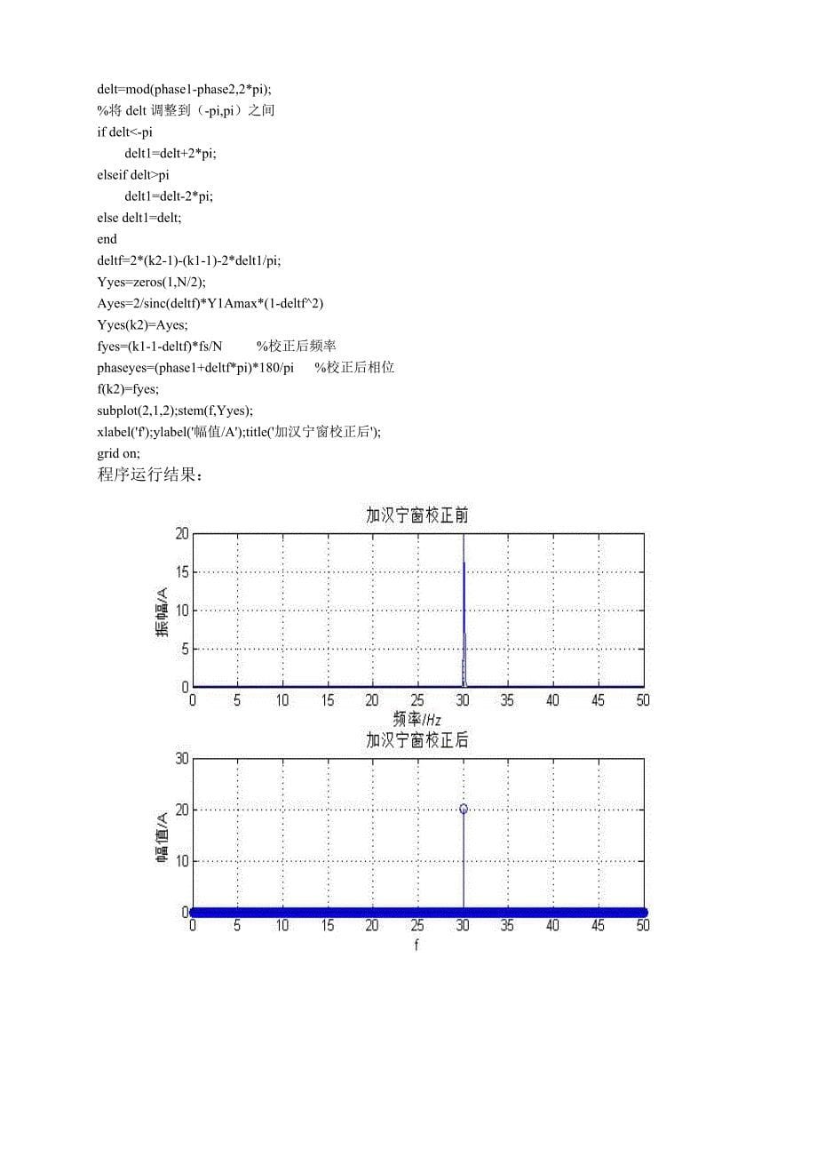 利用Matlab绘制正弦信号的频谱图并做相关分析.doc_第5页