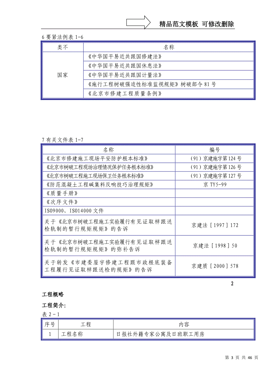 建筑行业日报社外籍专家公寓及夜班职工用房工程施工组织设计方案_第3页