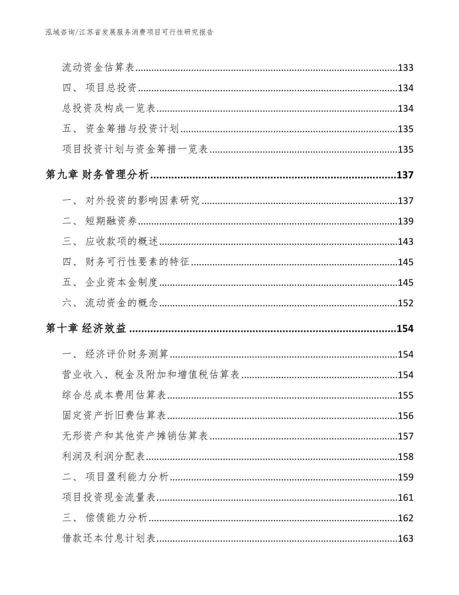 江苏省发展服务消费项目可行性研究报告_模板范本_第5页