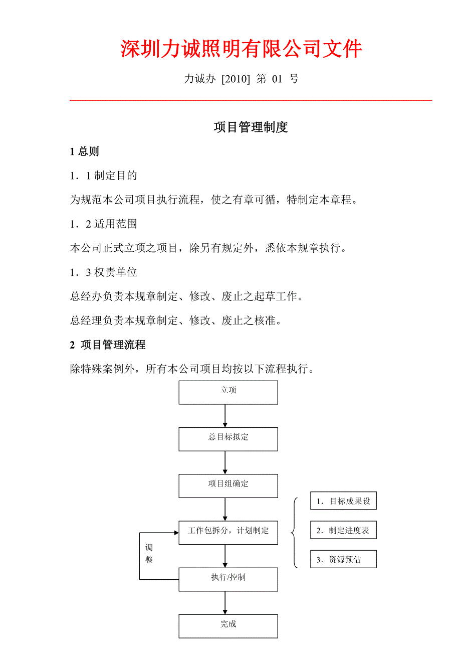 某电子厂项目管理流程.doc_第1页