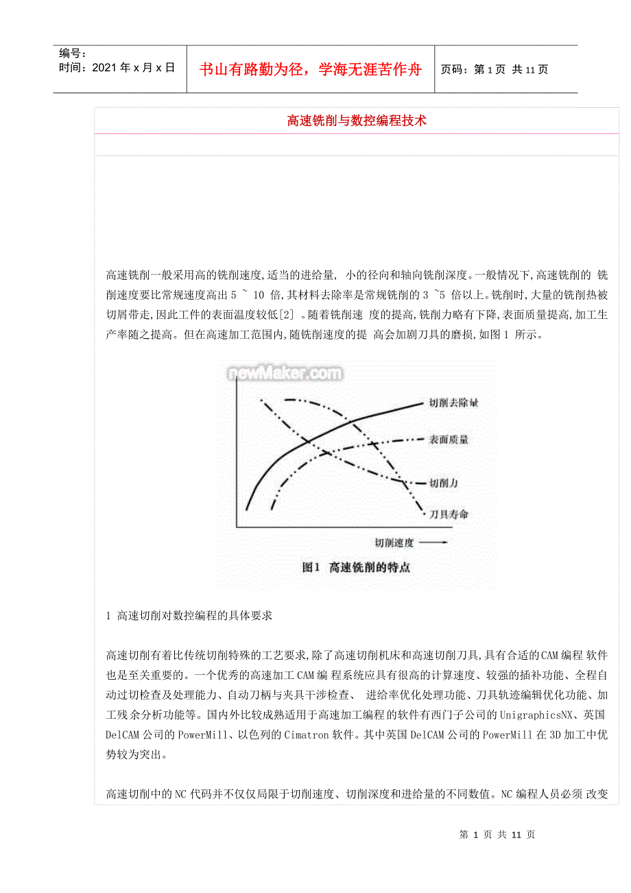 高速铣削与数控编程技术_第1页