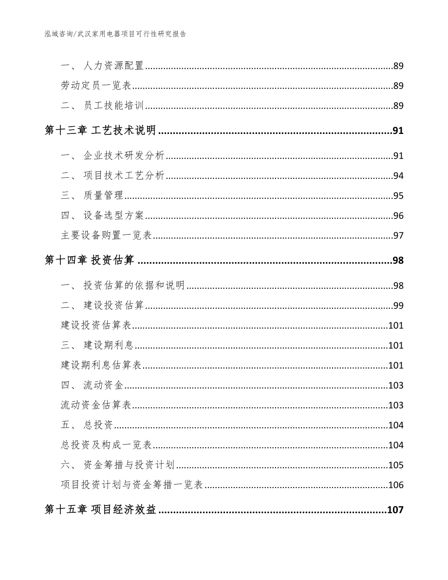 武汉家用电器项目可行性研究报告参考范文_第4页