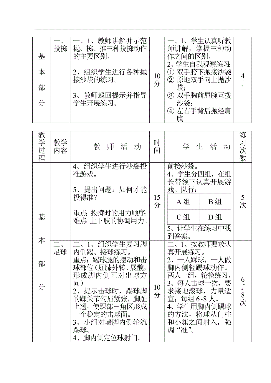 【教案全集】初中体育课教案全集_第2页