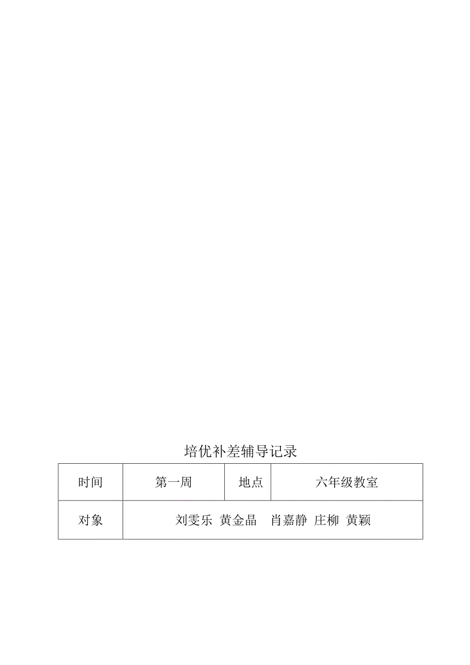 六年级数学培优辅差记录_第3页