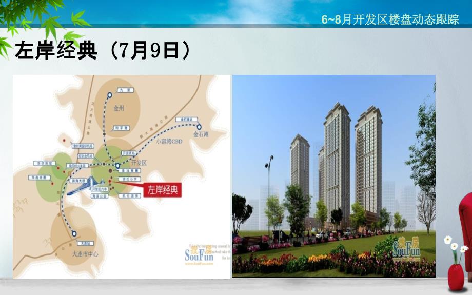 大连开发区左岸经典高档住宅项目楼盘市场数据分析研究报告14年楼盘动态高层古典欧式开盘数据_第4页