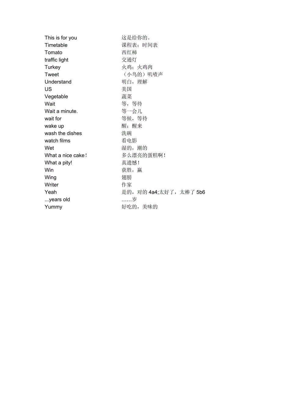 五年级英语暑假作业_第4页