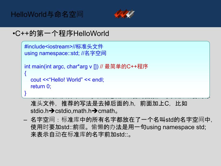 2.HelloWorld与命名空间PPT课件_第3页