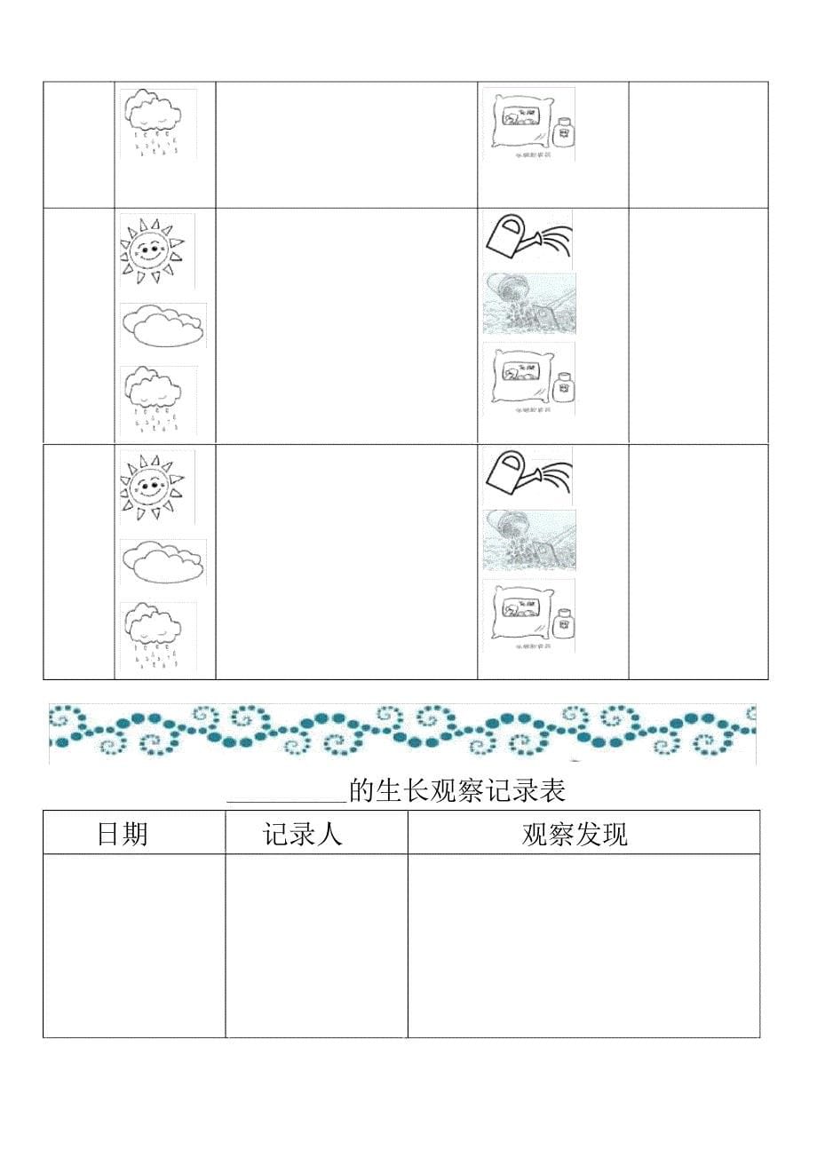 植物生长观察记录表精选_第5页