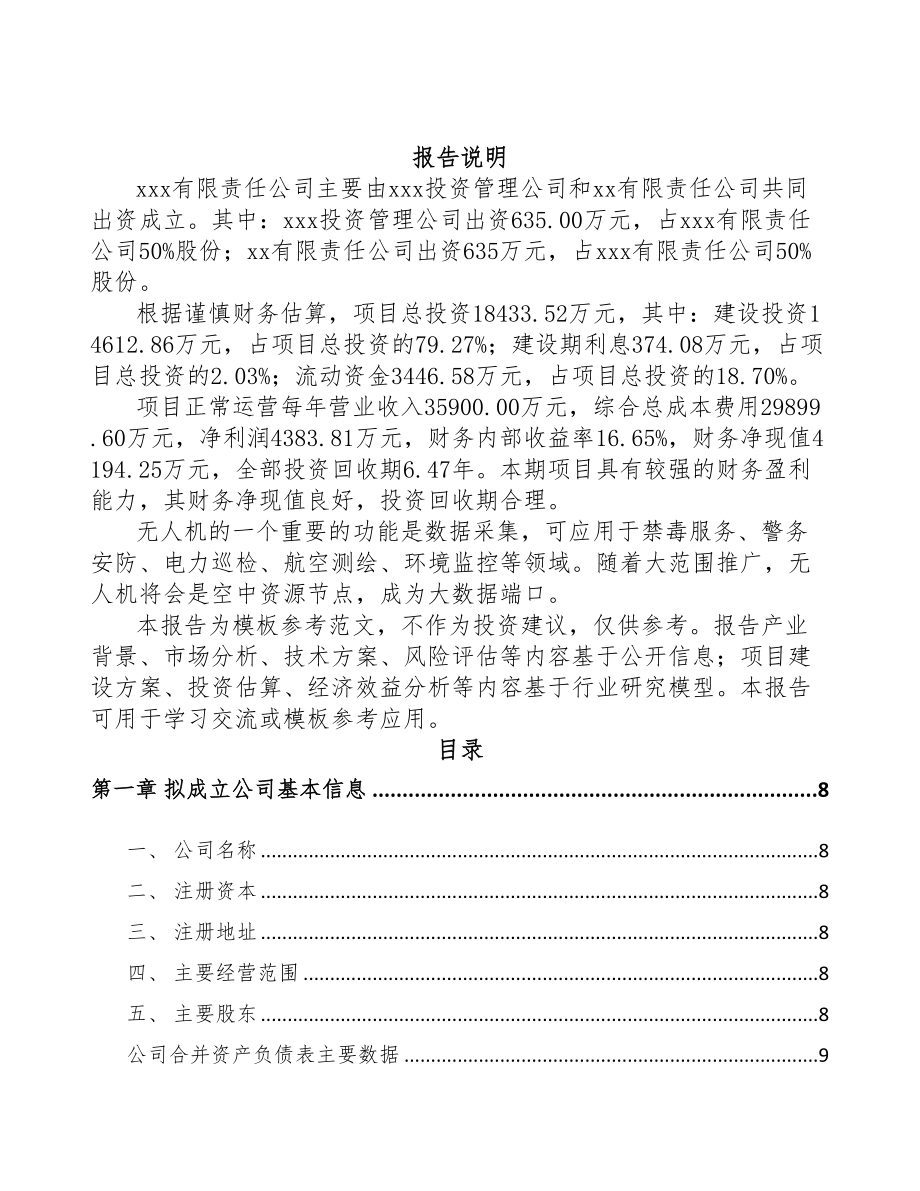 安徽关于成立无人机公司可行性报告(DOC 74页)_第2页
