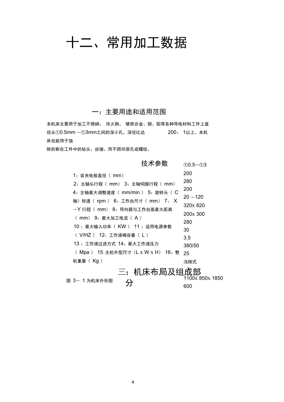 完整版电火花高速穿孔机说明书_第4页