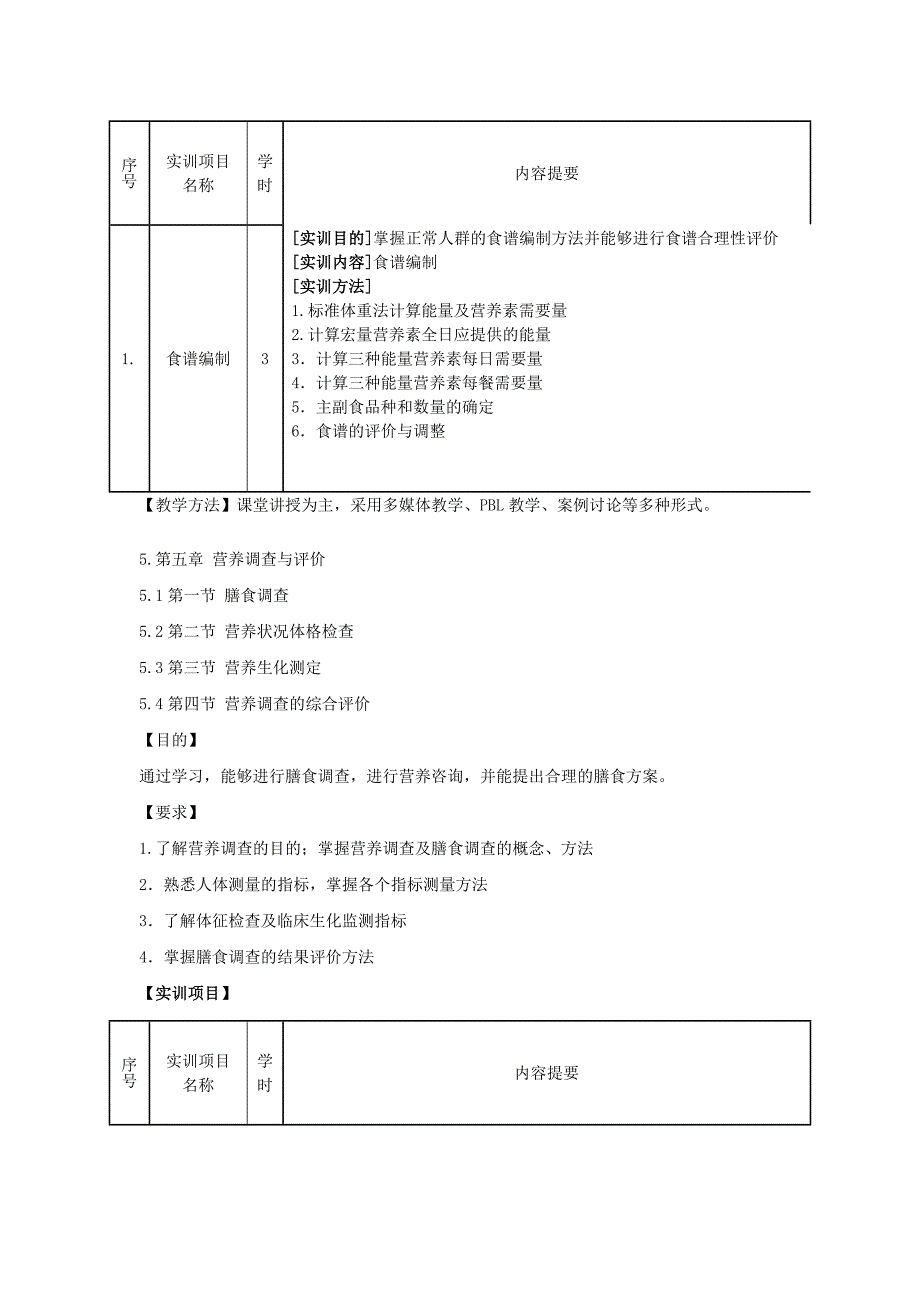 营养学教学大纲_第4页