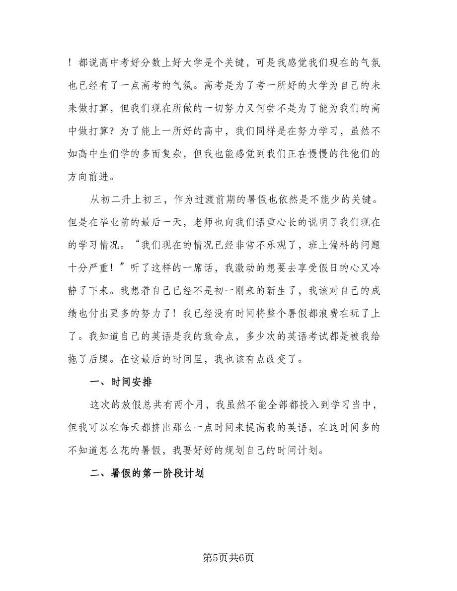 2023年英语学习计划例文（三篇）.doc_第5页