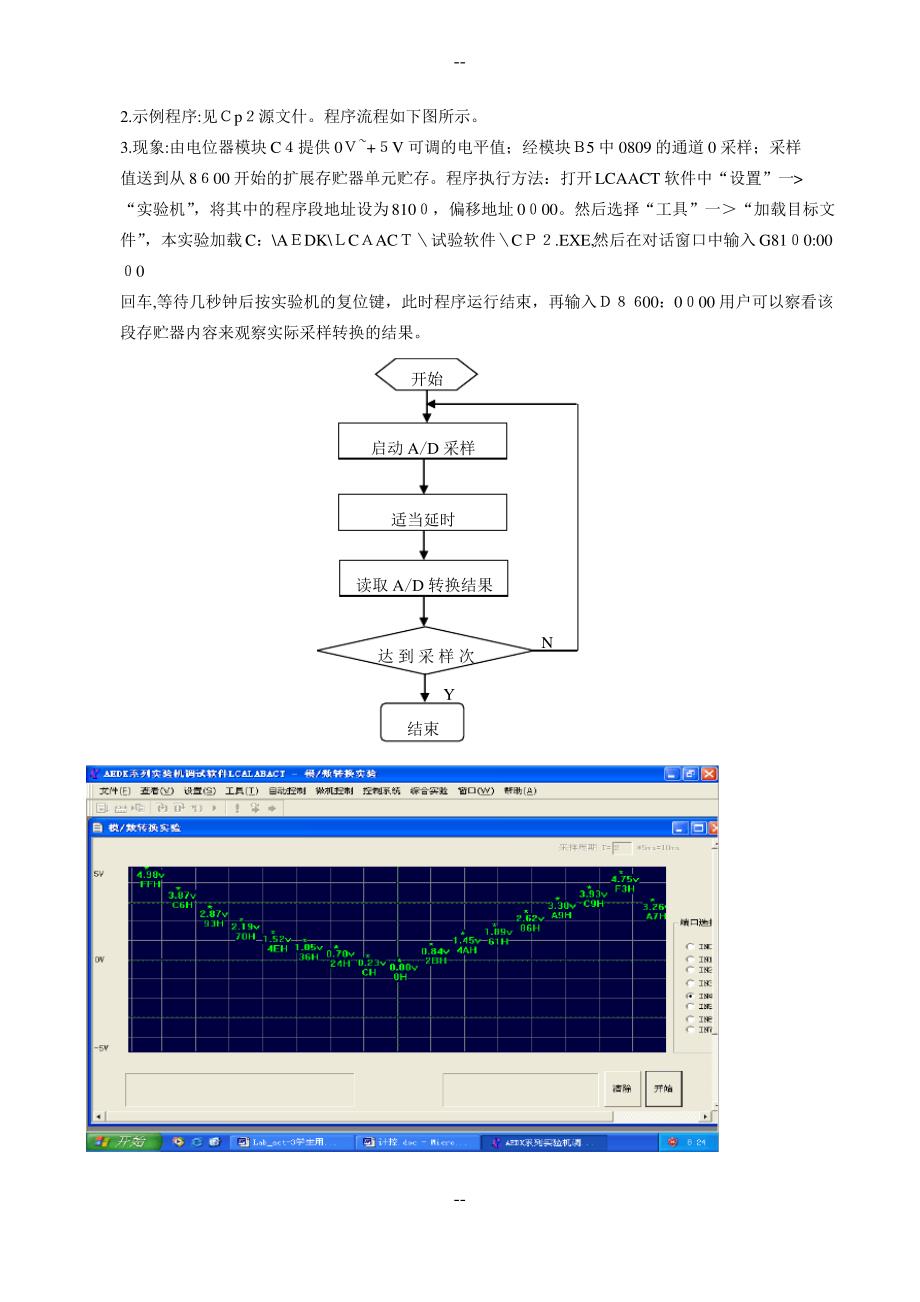 南昌大学计算机控制实验报告数／模转换实验_第4页