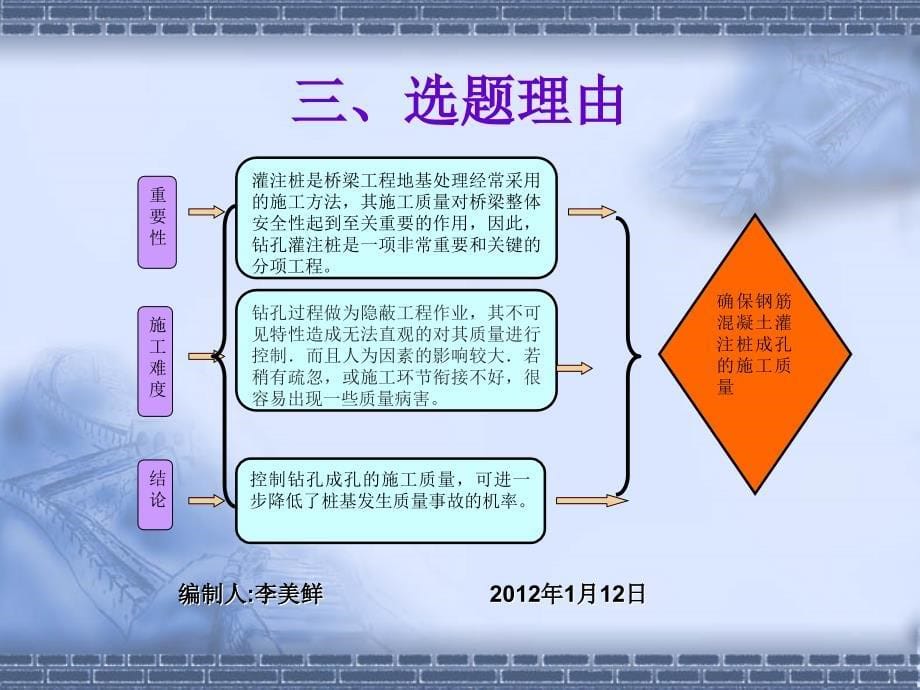 确保钢筋混凝土灌注桩成孔的施工质量演示文稿_第5页