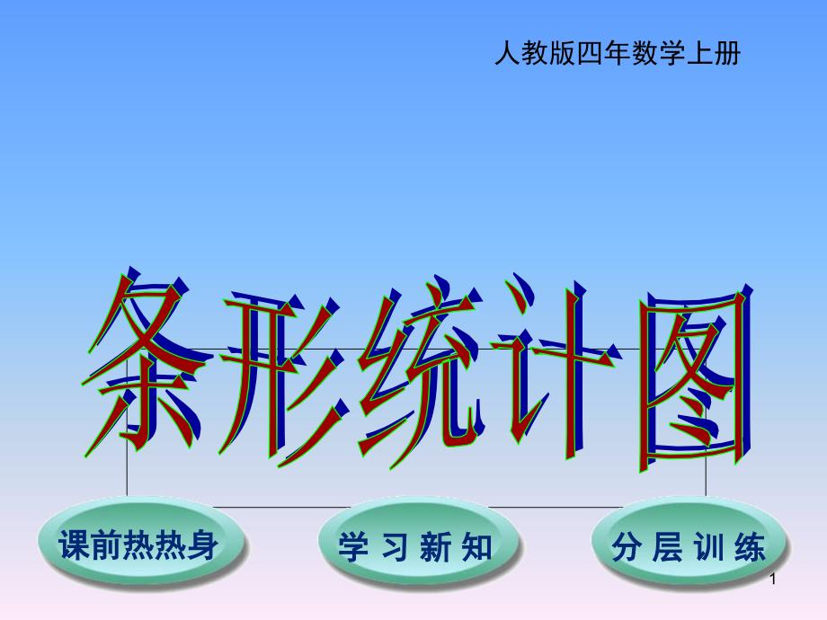 最新人教版四年级数学上册条形统计图课堂PPT_第1页