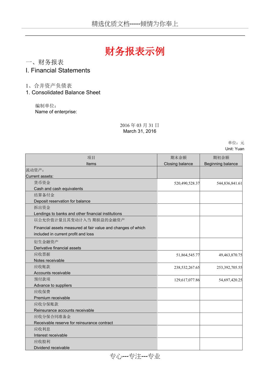 财务报表词汇-中英对照(共15页)_第1页