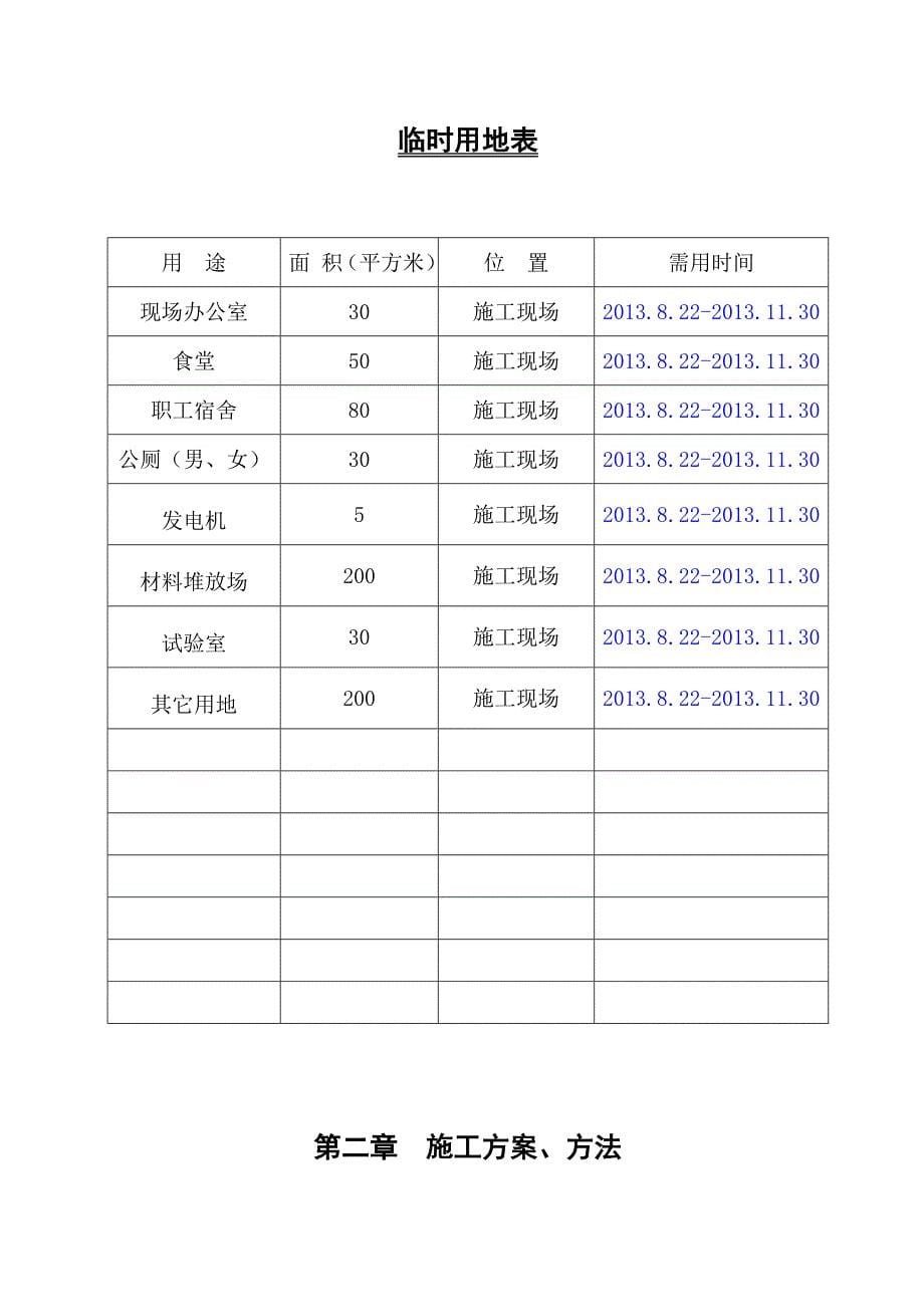 广场、人行道铺装、 绿化种植、景观照明及相关附属景观工程施工组织设计技术标_第5页