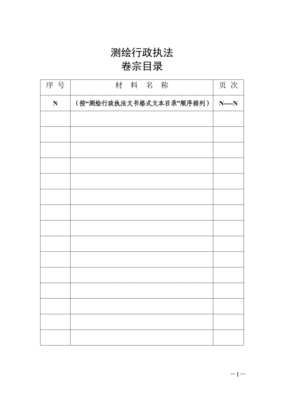 测绘行政执法案卷表格范本_第2页