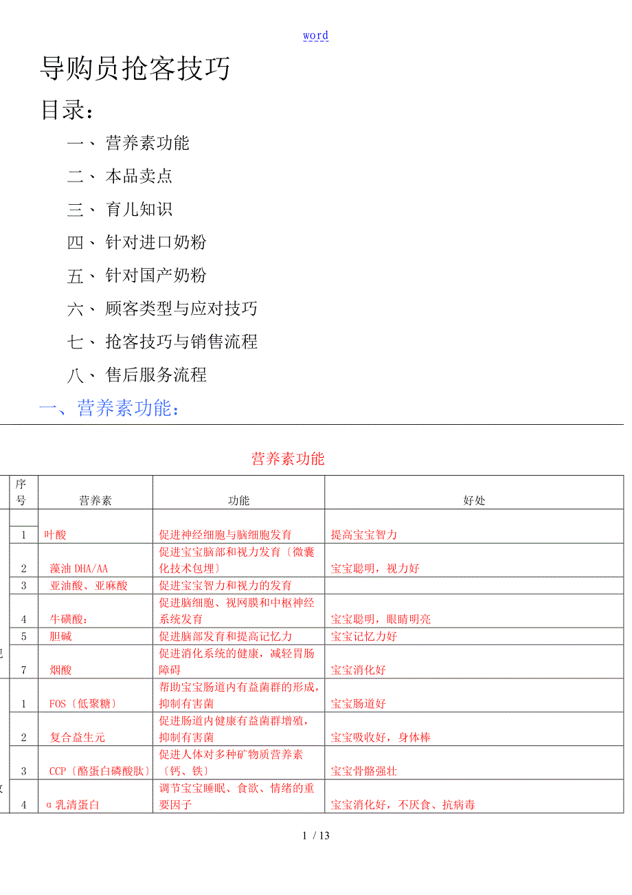 奶粉导购员培训全面资料_第1页