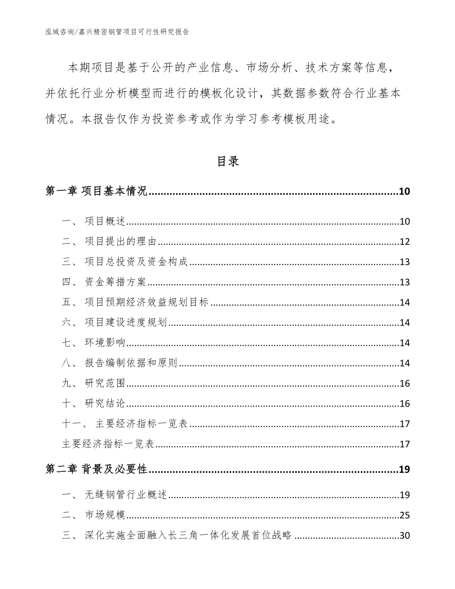 嘉兴精密钢管项目可行性研究报告【参考范文】_第3页