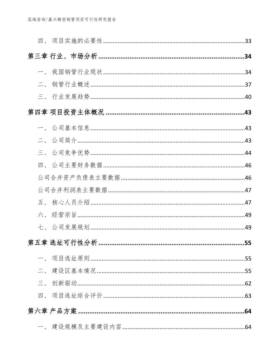 嘉兴精密钢管项目可行性研究报告【参考范文】_第4页