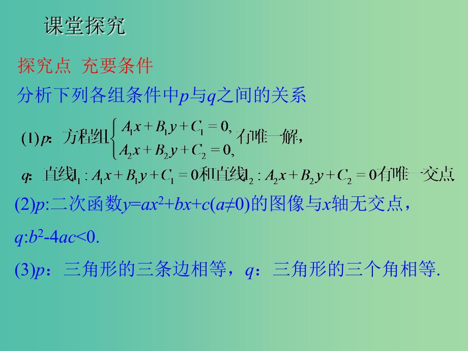 2020版高中数学 第一章 常用逻辑用语 2 充分条件与必要条件（二）（第2课时）课件 北师大版选修1 -1.ppt_第4页