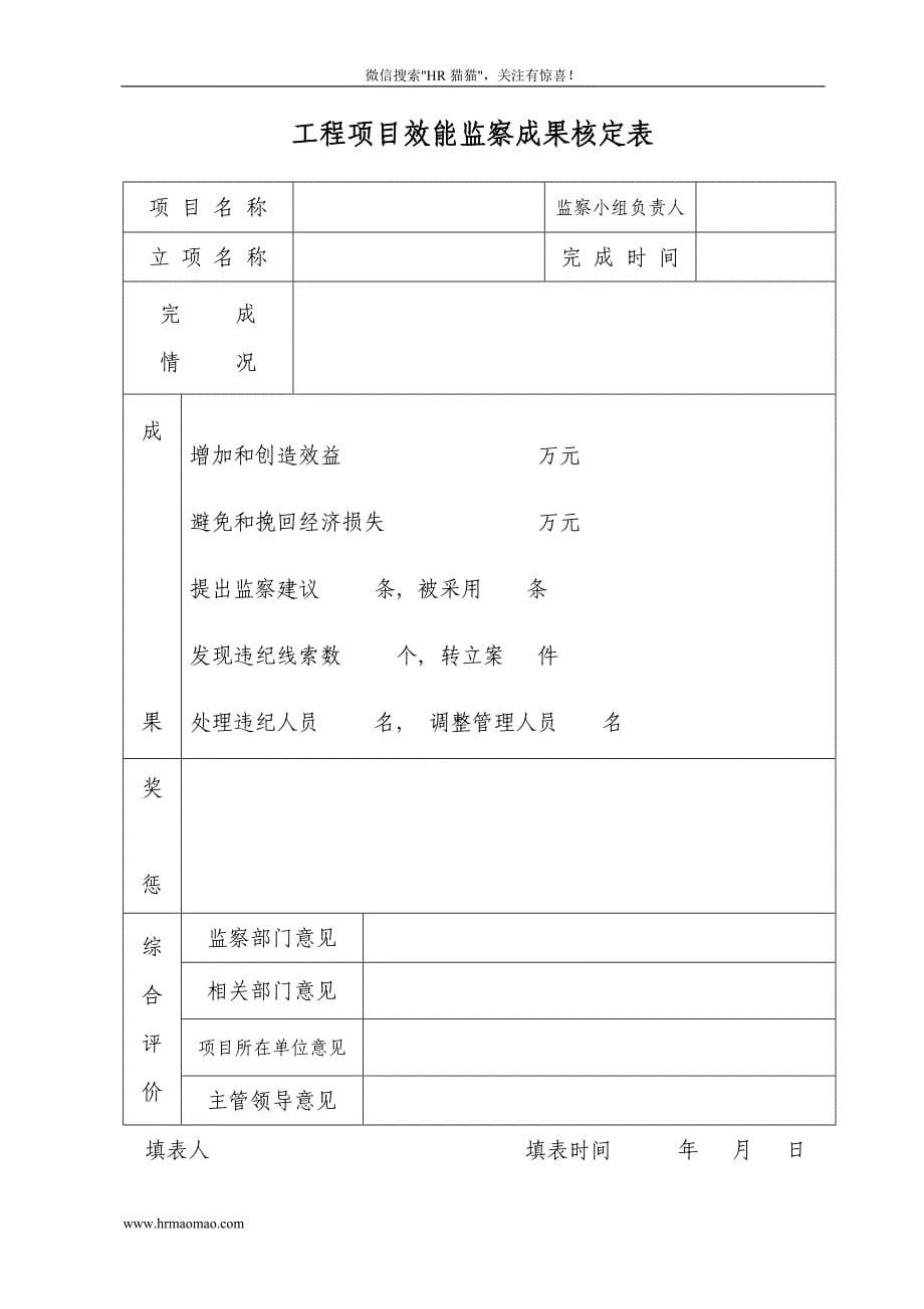 建筑公司项目效能监察办法_第5页