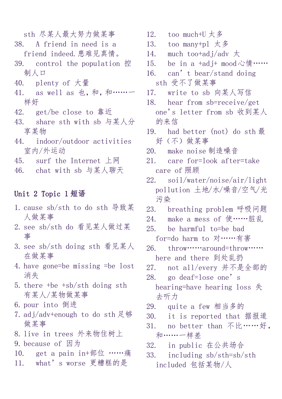 仁爱九年级上册词组汇总_第4页