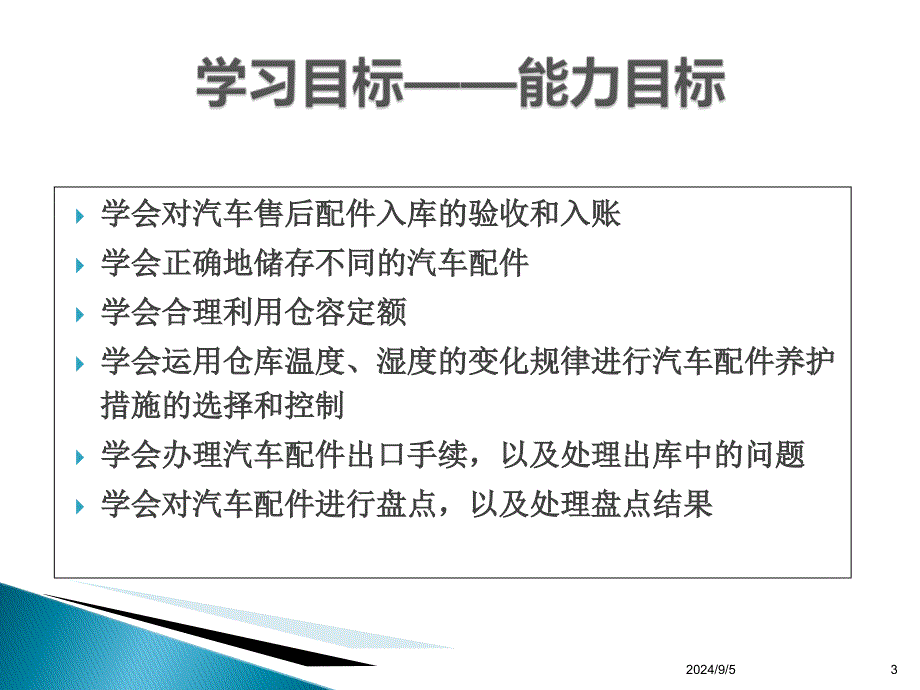 汽车售后配件仓储管理课件_第3页