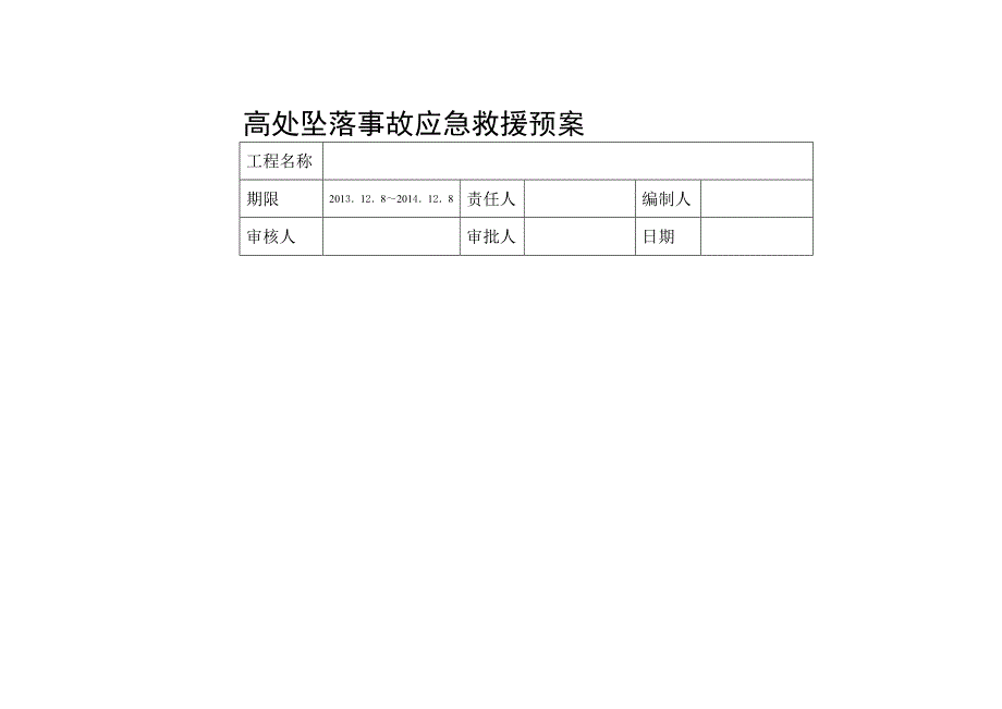 [修订]坍塌倒塌事故应急救援预案表_第4页