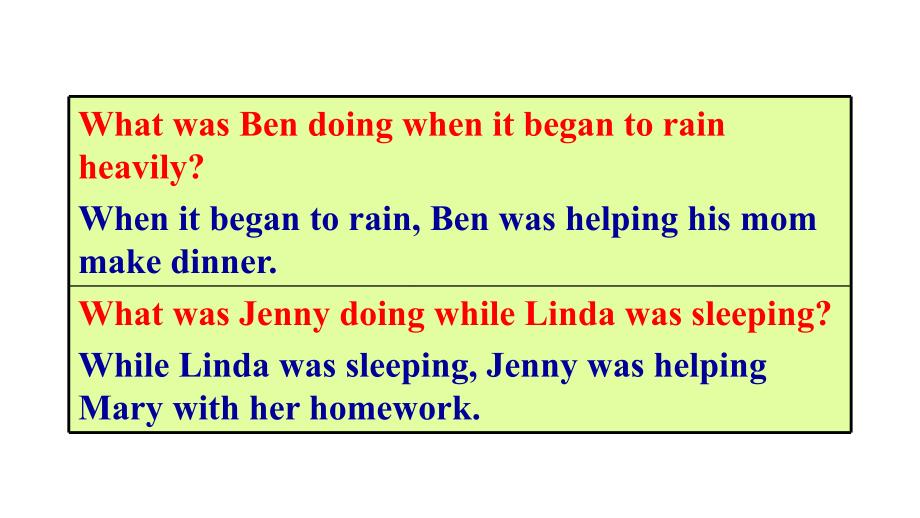 人教版英语八年级下册第五单元《What-were-you-doing-when-the-rainstorm-came》Unit-5-Section-A-Grammar-讲课讲稿_第5页