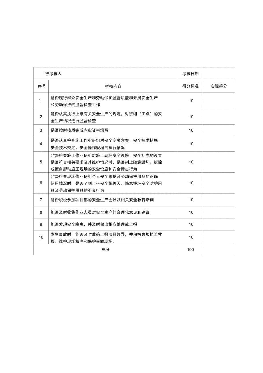 群众安全生产监督员考核表_第5页