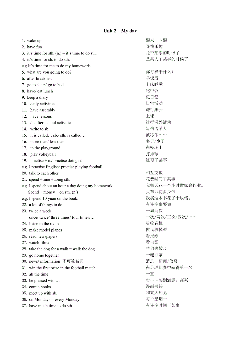 牛津初中英语7A词组整册_第3页