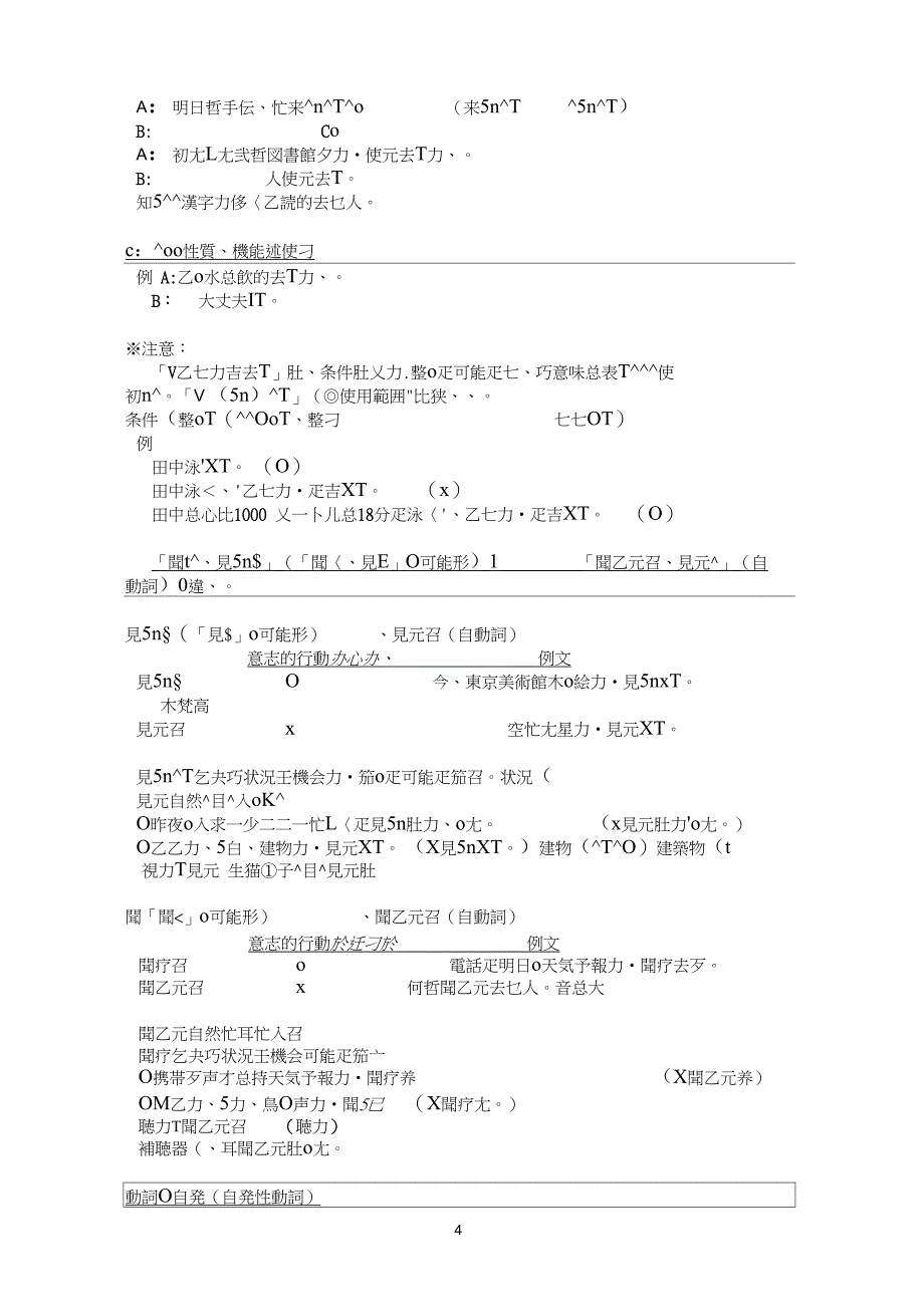 完整版日语被动态使役态日语精讲_第4页