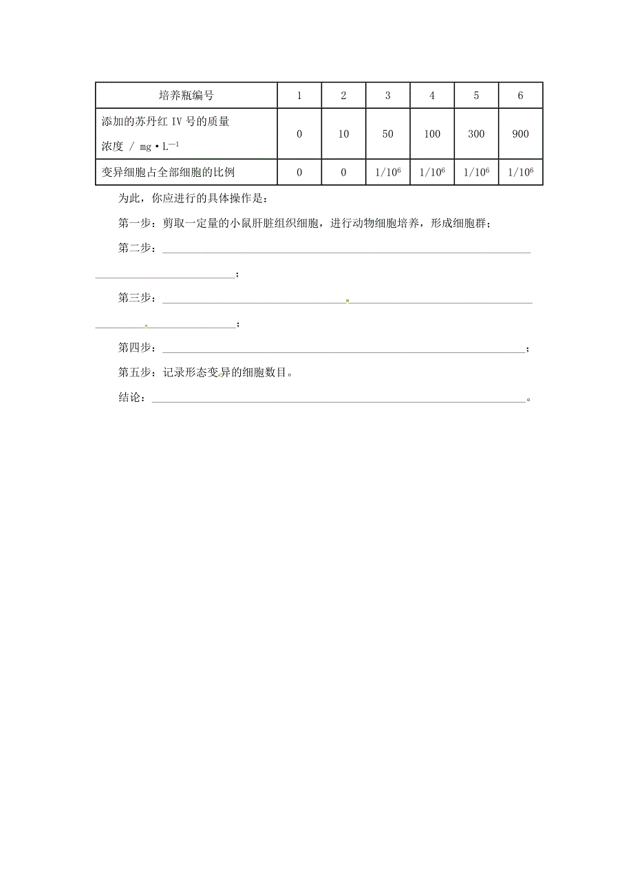 云南省西盟佤族自治县第一中学高中生物《第6章 细胞的生命历程》精练检测 新人教版必修1_第4页