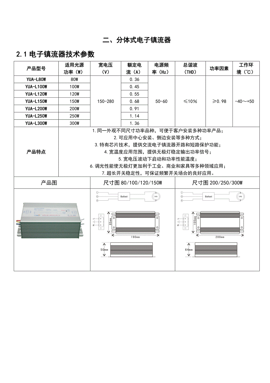 无极灯产品规格书.doc_第3页