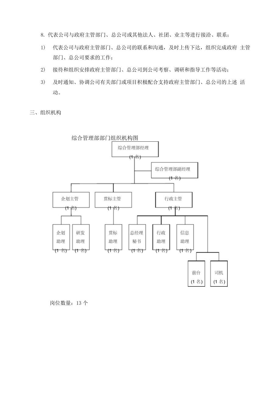 中国建筑工程总公司总承包部部门职能与人员编制(41页)_第4页