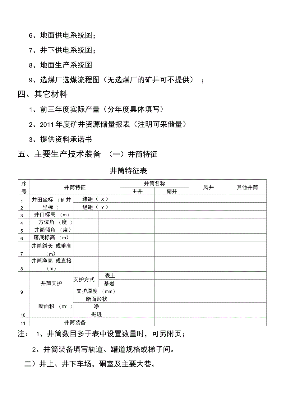 煤矿生产能力核定需矿方提供资料_第2页