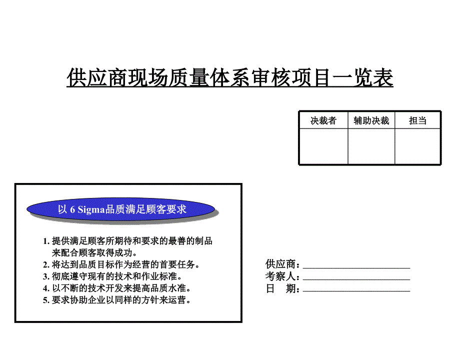 供应商质量现场审核要点_第1页