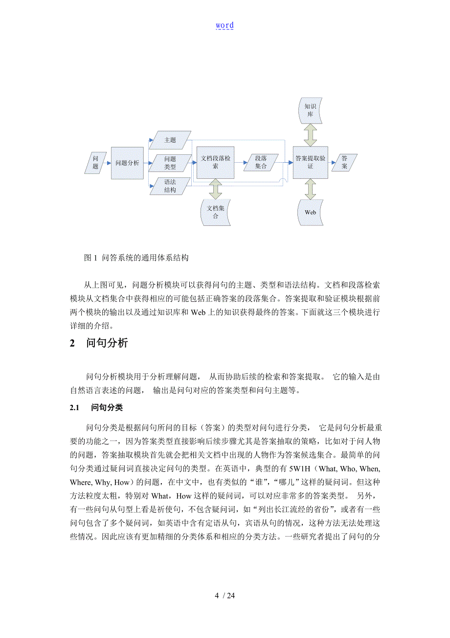 开放域问答系统研究综述_第4页