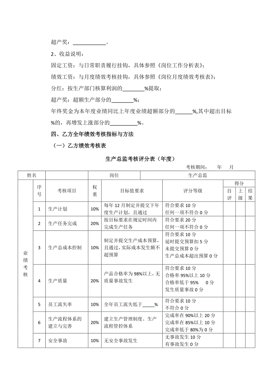 2017年生产总监目标责任协议书.doc_第2页