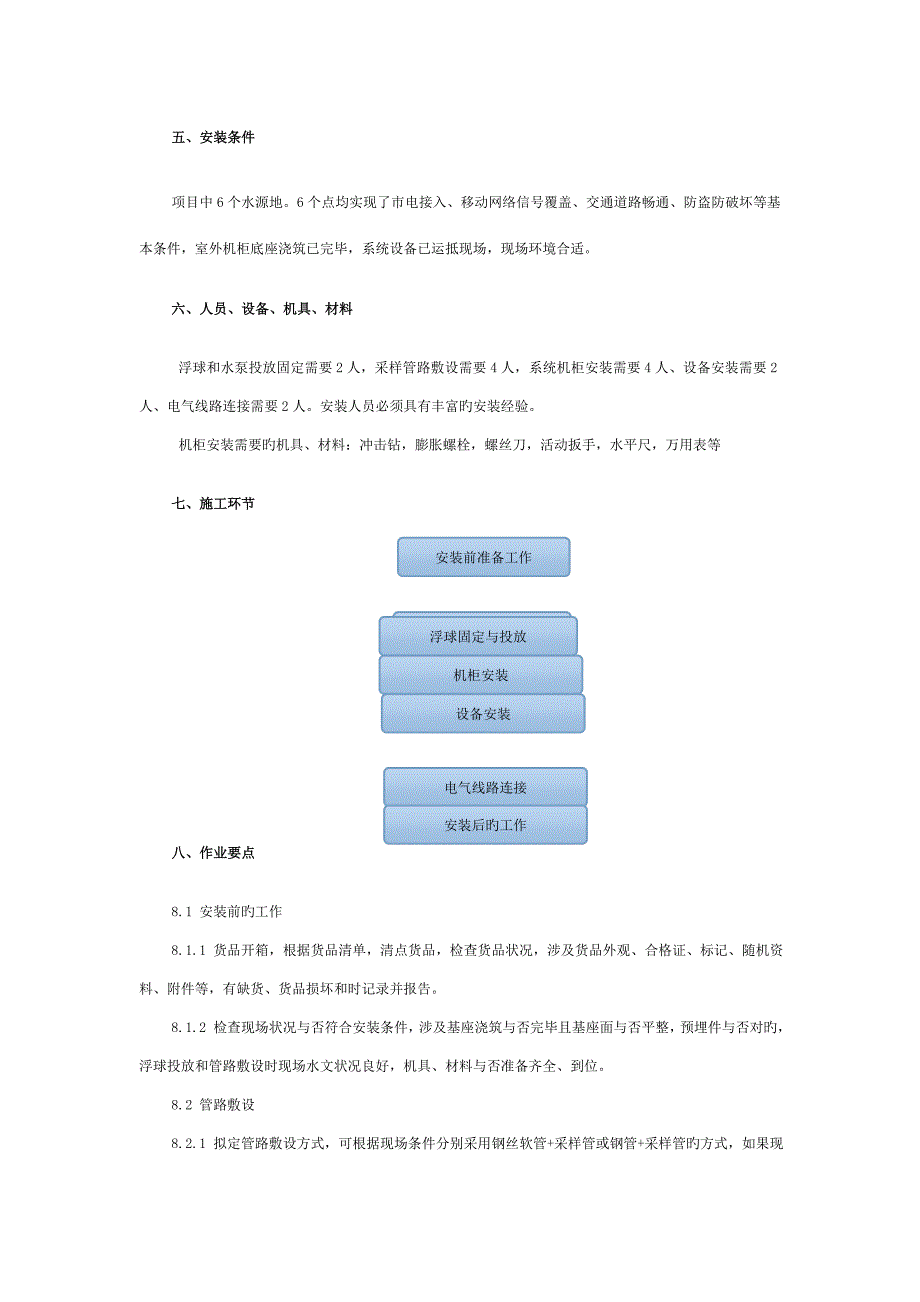 水质自动在线监测站项目-设备安装方案 (2)_第2页