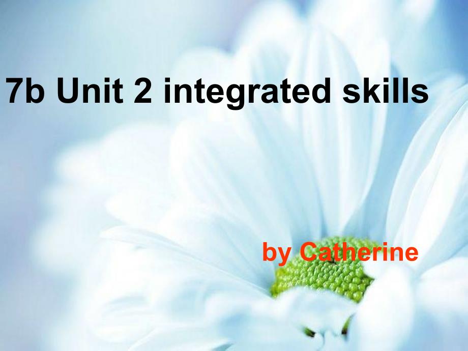 七年级英语下册 Unit 2 Welcome to Sunshine Town integrated skills课件 牛津译林版_第1页