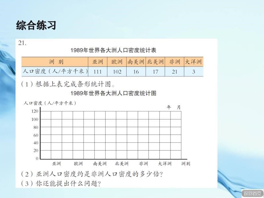 2020【青岛版】数学四年级上册：第9单元总复习——统计与概率教学课件_第5页